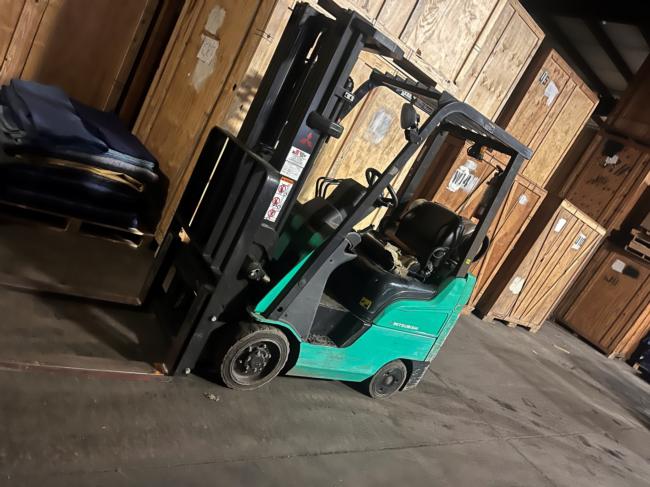 Mitsubishi-propane-forklift,-great